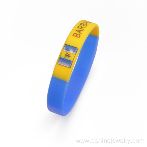 Elasticity Silicone Bands Printed Pattern Silicone Bracelet